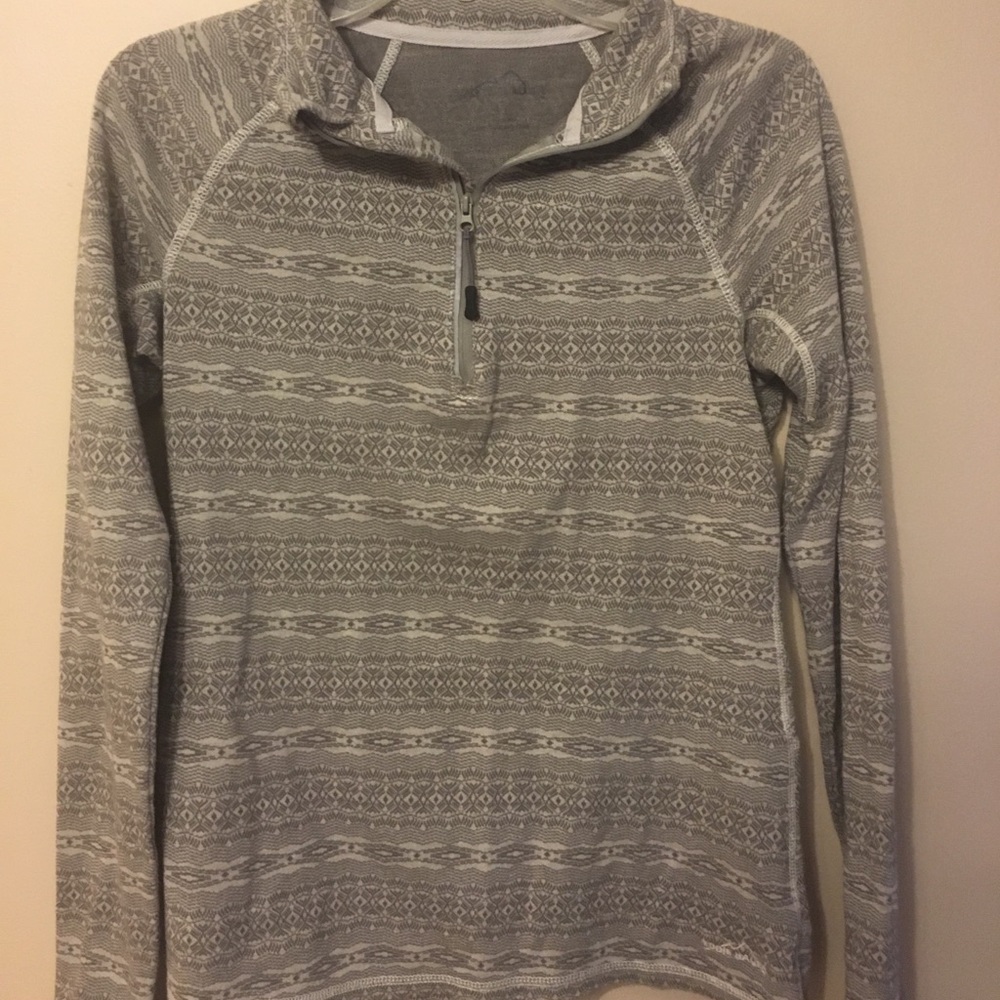 Eddie Bauer quarter zip shirt, long sleeve